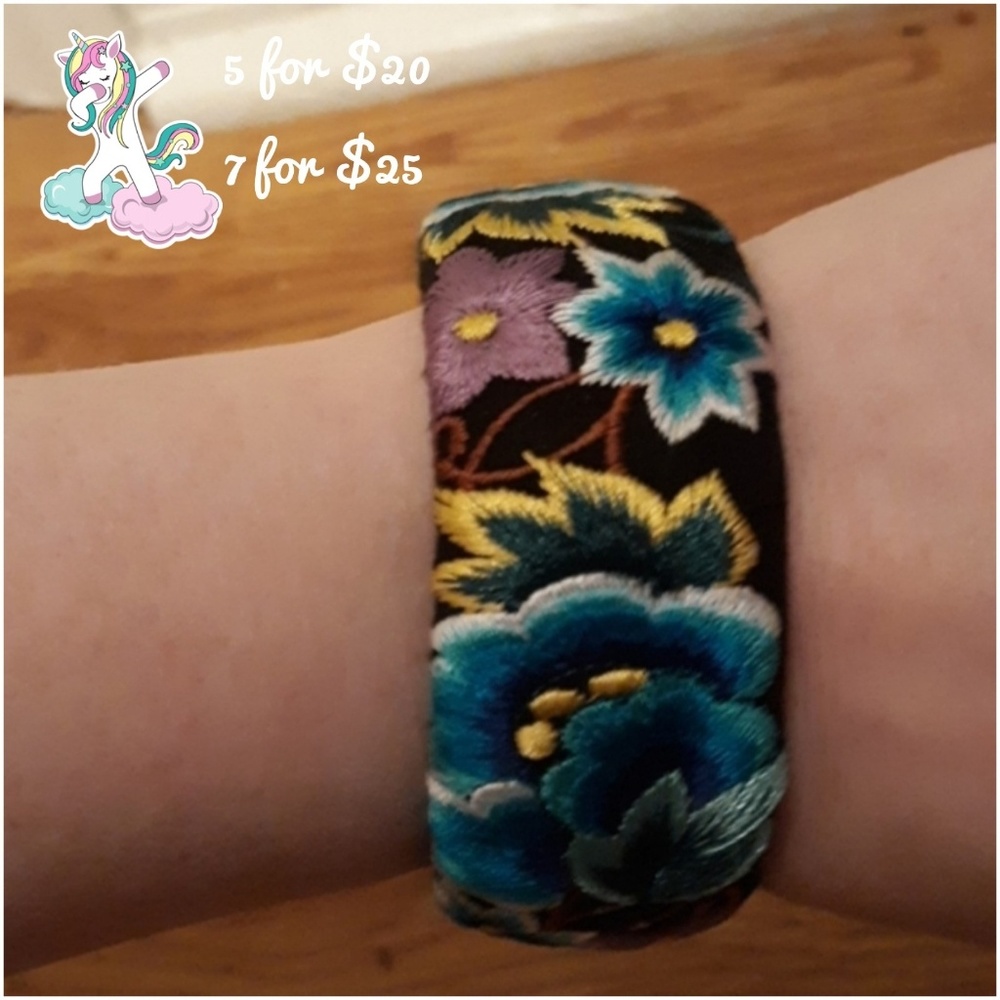 Embroidered cuff bracelet BUNDLE & SAVE